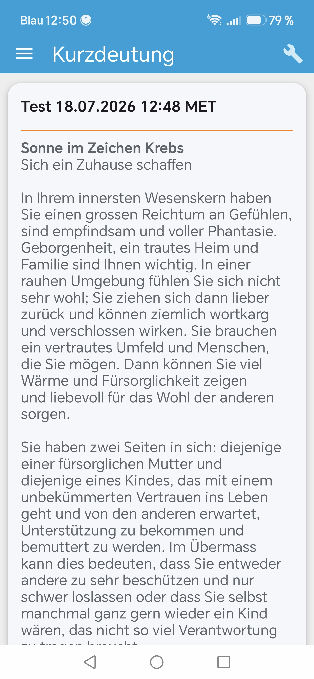 AstroConnect Pro Deutungen